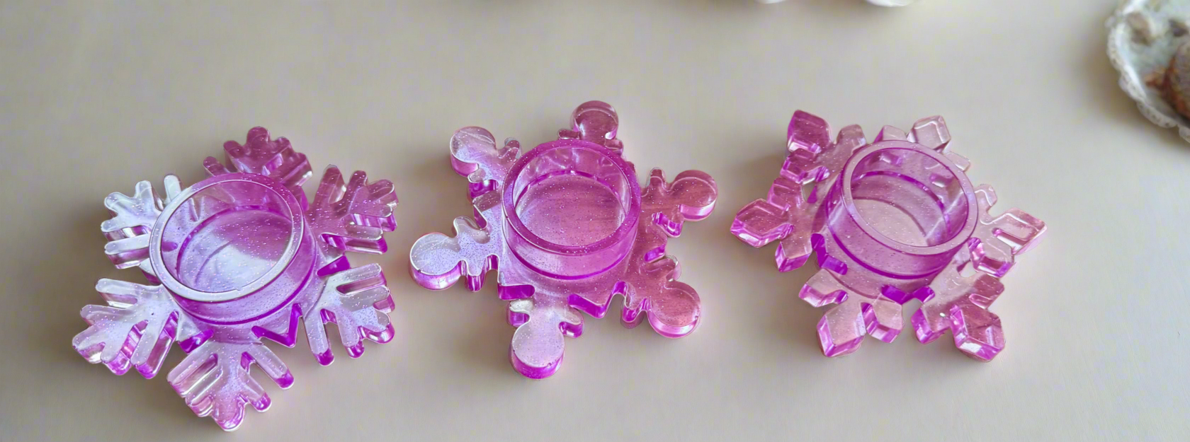 The Snow Flake Tea Light Holders